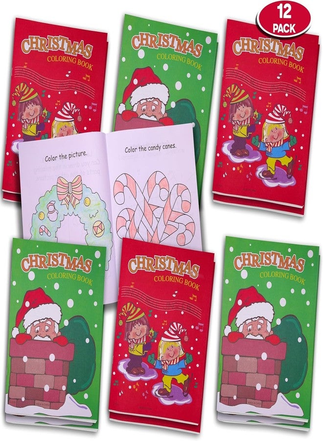 Srenta Christmas Coloring Books for Kids Ages 4-8, 12 Pack Christmas Book for Kids, 9" X 11" Coloring Book Christmas Party Favors, Christmas Coloring Party Supplies - Srenta (12 Pack) - Image 1